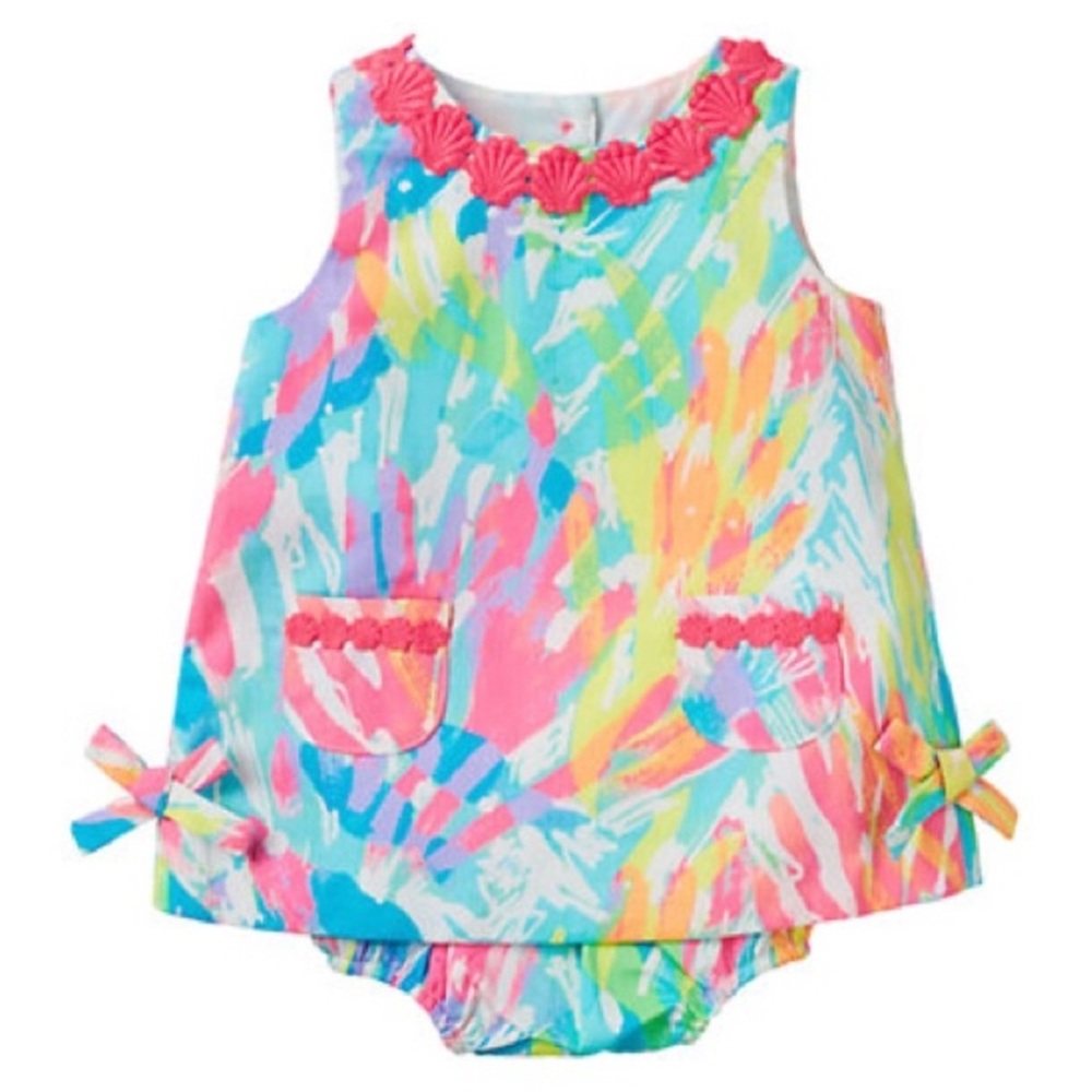 Lilly Pulitzer Baby Lilly Shift in Sparkling Sands 12-18 Months